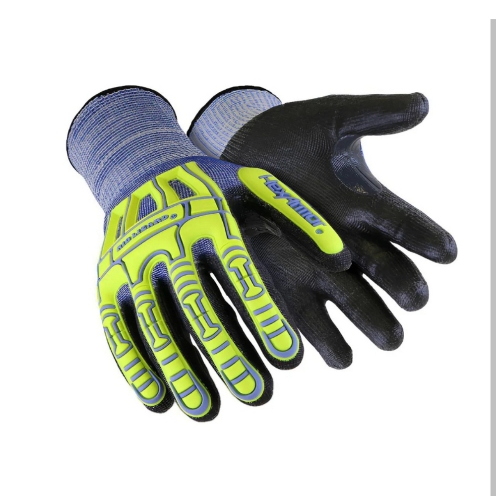 Hex Armor Rig Lizard 2095 Work/cut Size M/8  HS14 Thermal Rubber. Ansi 6